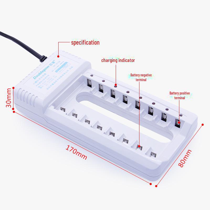 8-Slot Double Capacity NiMH/NiCd 1.2V Battery Charger B108