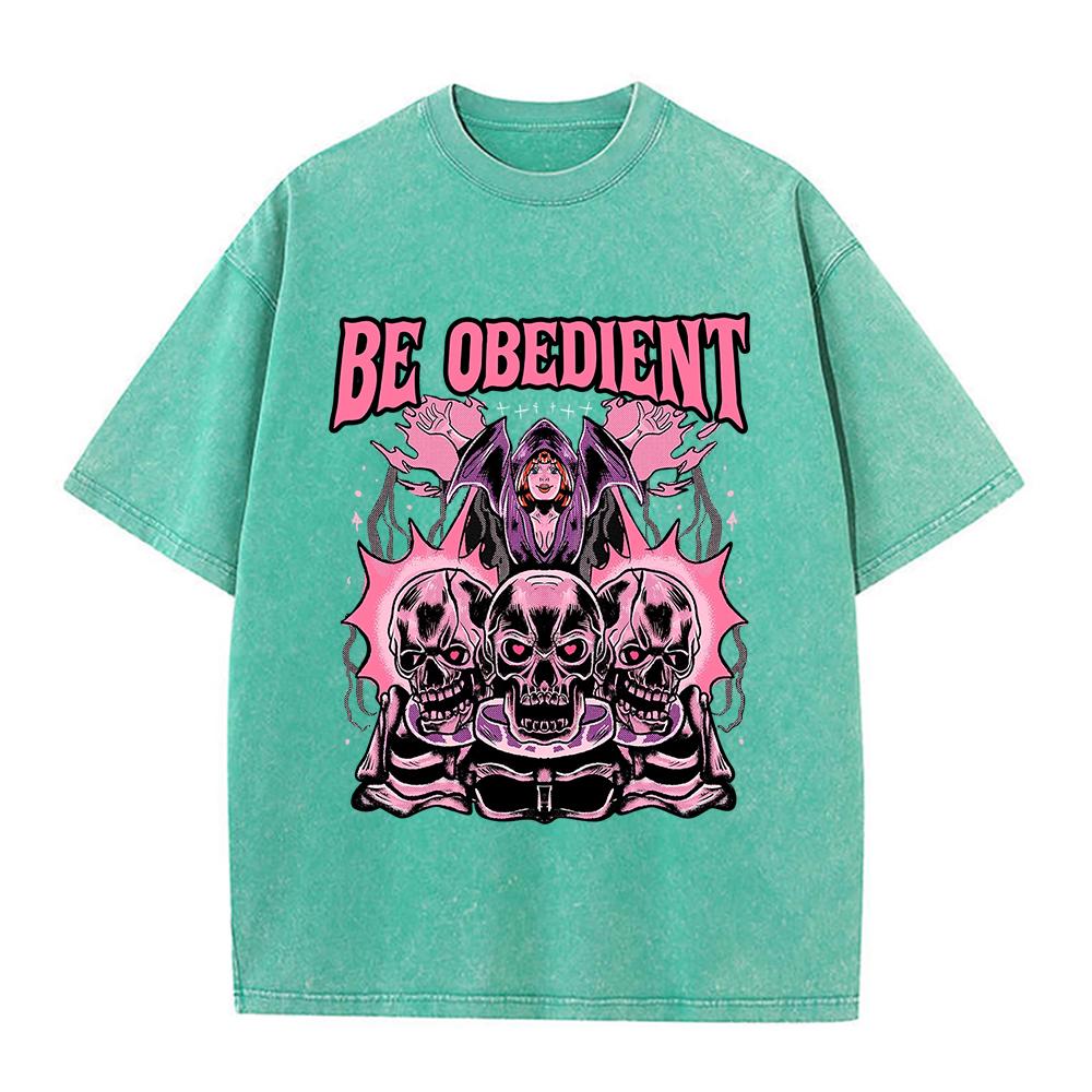 

Будь послушной ведьмой Выстиранная ретро футболка со снегом Мужская повседневная толстовка Свободная футболка Одежда Хлопок Летние топы Футболка оверсайз 3XL