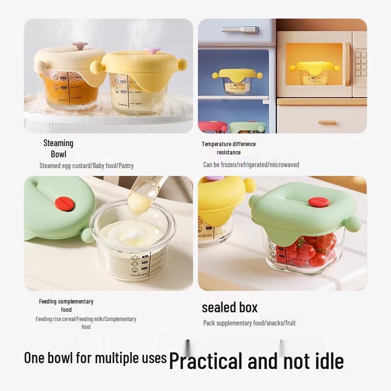Taoqibaby Glass Baby Food Storage Containers