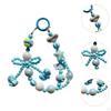 Beaded Keychain Car Key Holder Backpack Accessories Decor Ornament Wristlet Bracelet Cute Chain