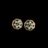Fashion Light Luxury Design Turquoise Leaf Stud Earrings Set, Old Craftsmanship Elegant Necklace Stud Earrings Set
