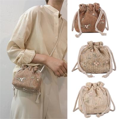 Women  Crossbody Fashion One Shoulder Drawstring Dumplings