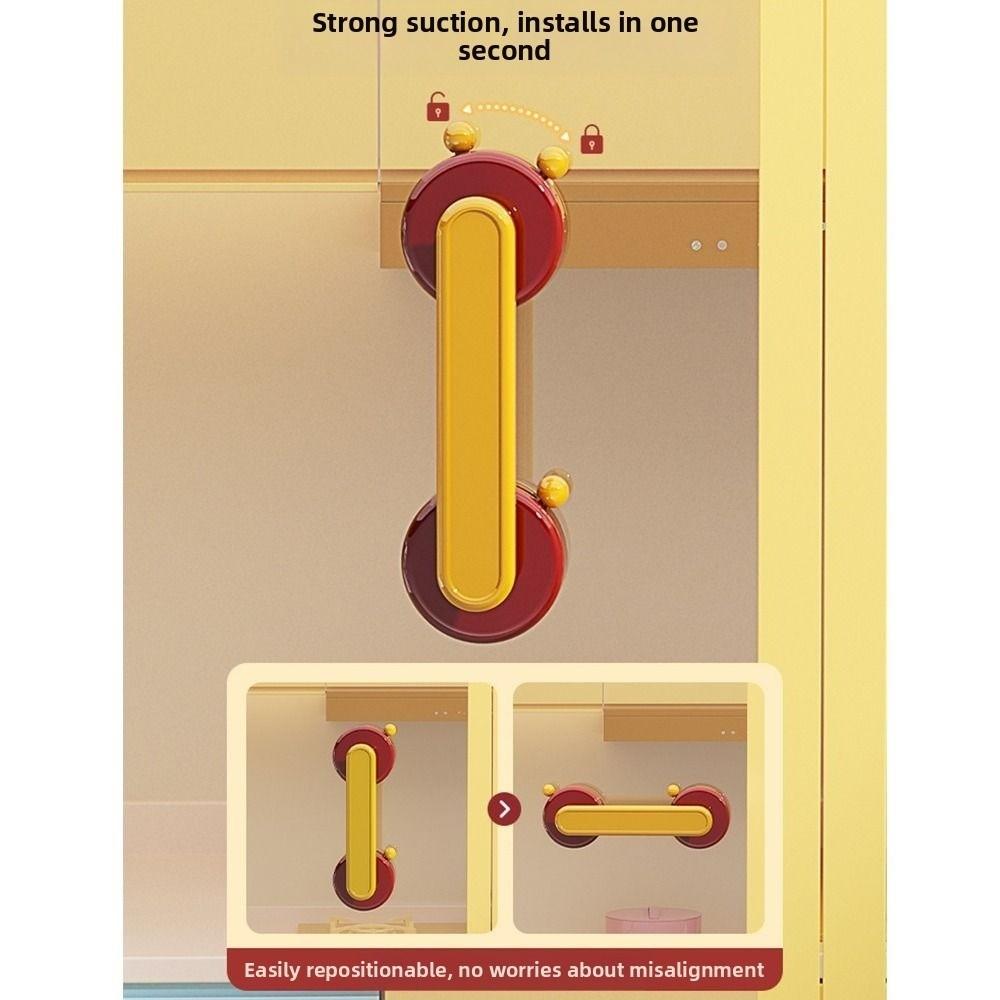 Waterproof Suction Cup Door Handle Strong Suction Removable Anti-slip Handle Safety Grip Easy Installation Glass Door Handle
