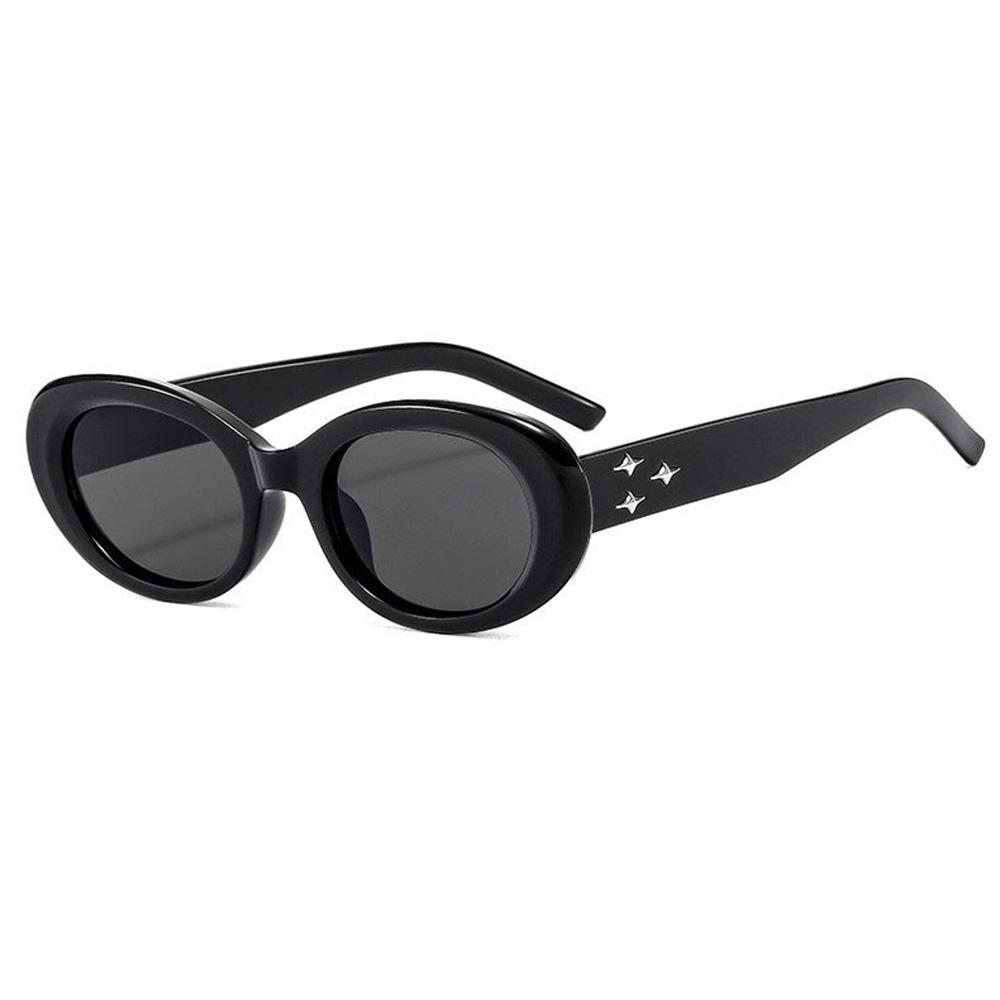 

Trendy Oval Sunglasses: UV Protection for Women - European & American Style Standard