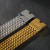 Wide Mesh Chain Bracelet for Men Shiny Rock Cool Boy Wristband Heavy Metal Jewelry Gift