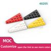 60pcs Assembles Particles 48205 4x6 Wedge Plate (Right) Bricks Building Blocks High-Tech Part Toy Children Gift
