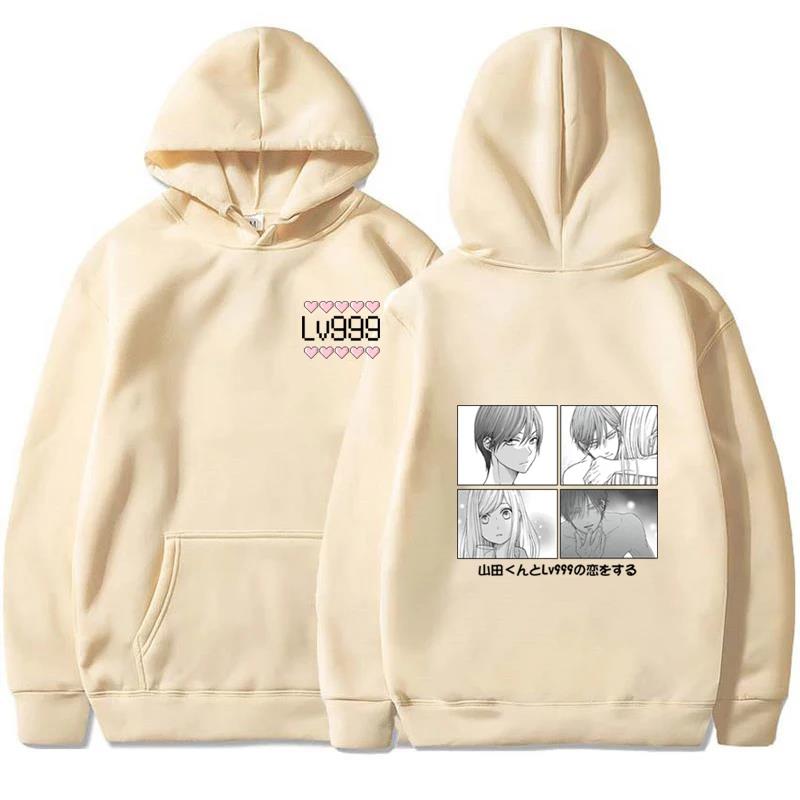 Herfst Nieuw Mijn Liefdesverhaal met Yamada-Kun Op Lv999 Japan Herfst Fleece Anime Hoodies Grafisch Harajuku Unisex Sweatshirts Casual