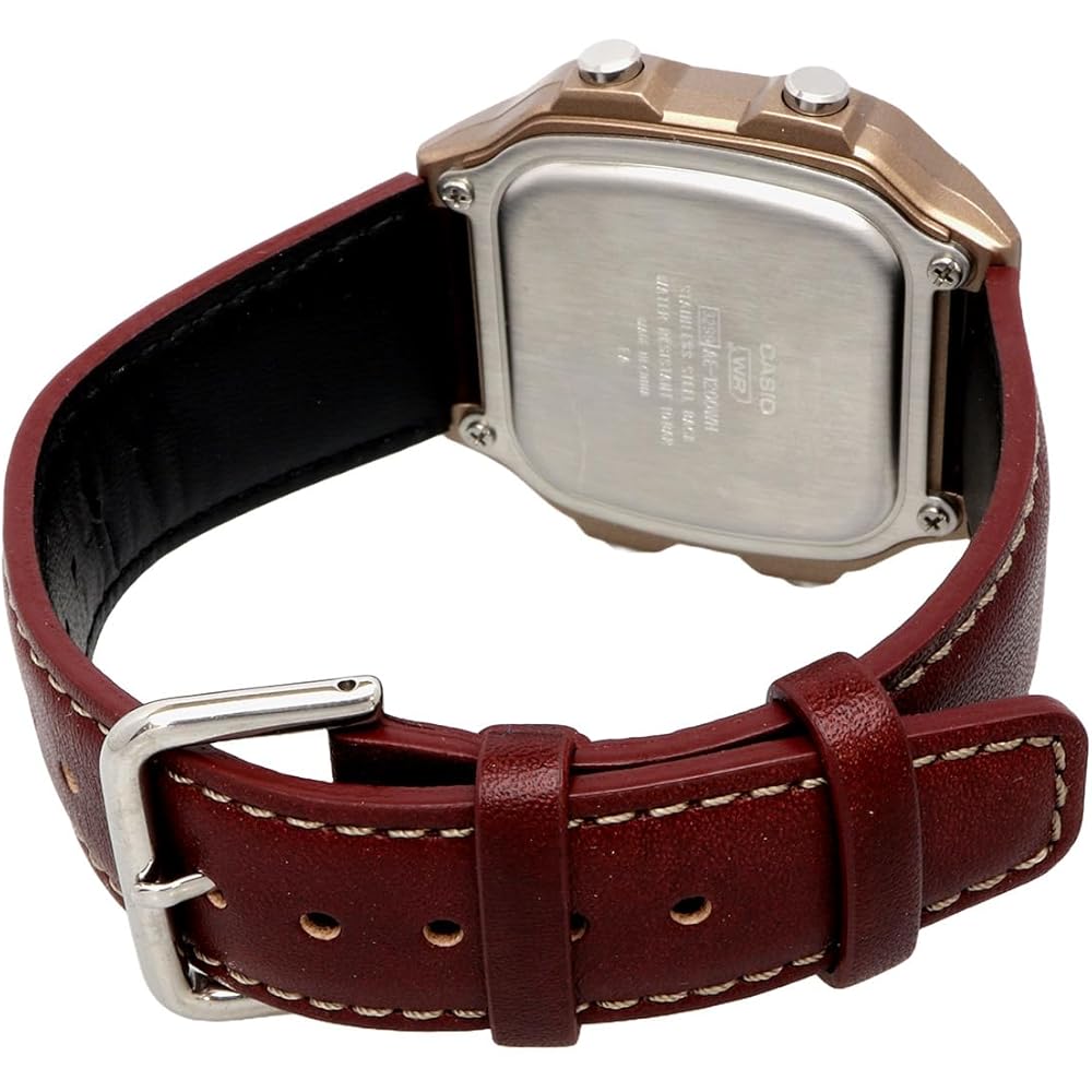 Casio World Time Digital Watch AE-1200WHL-5AV Metallic Brown Leather Band Men's Overseas Model