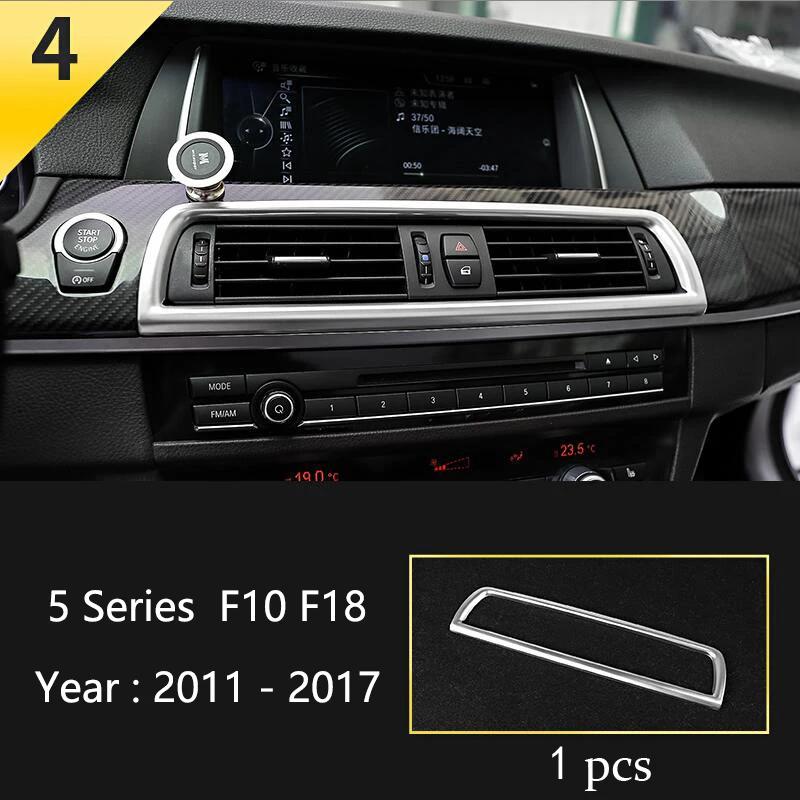Matte Car Styling Interior Door Audio Stereo Speaker Sequ Decorative Cover Trim For BMW 5 Series F10 F11 F18 Auto Accessories
