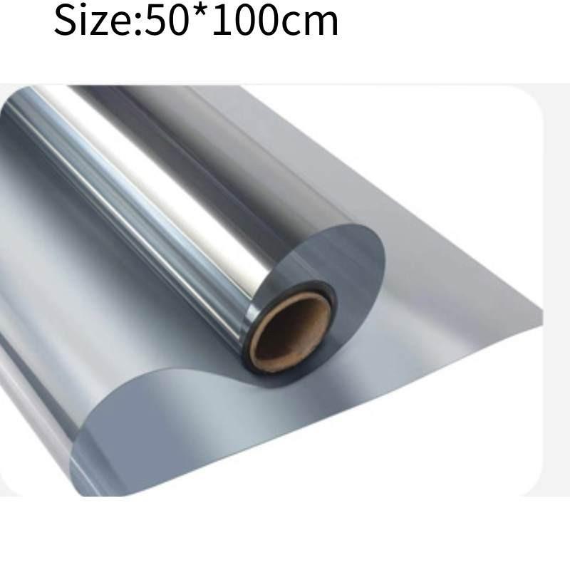 Mirror One Way Window Film Uv Reflective Privacy Tint Foil Home Sticker Glass