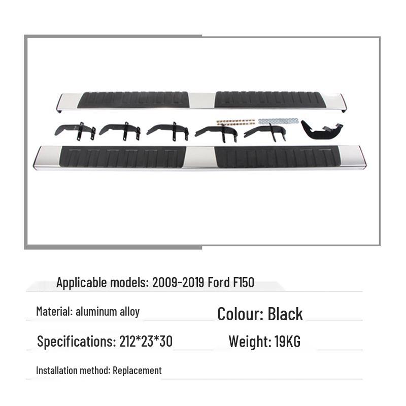 Fits 09-19 Ford F150 Side Steps Pedal Modification Accessories, Anti-Collision, Both Sides.