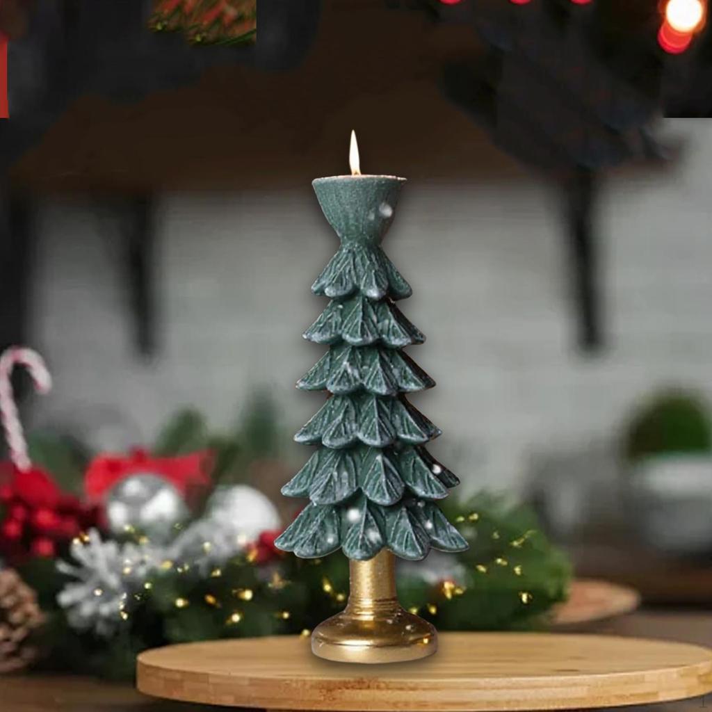 Christmas Tree Candle Holder Candles Stand Practical Creative Ornament Gift Decoration