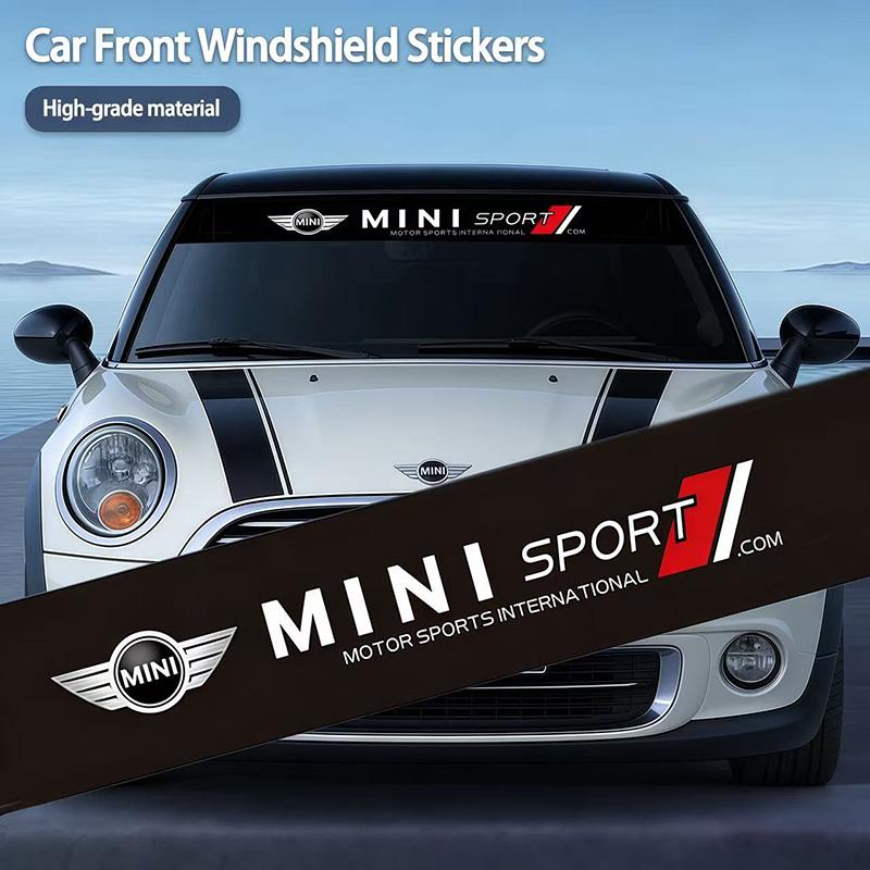 Car Front Windshield Decorative Sticker For Mini Cooper JCW Works R56 R50 F54 F55 F56 F57 F60 R52 R53 R55 R57 R58 R59 R60 R61