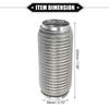 ABSOPRO Car Exhaust Flexible Exhaust Flex Connector Pipe Universal for Durable Stainless Silver Tone Pipe, 63x203mm, Bellows, Cars, Steel,