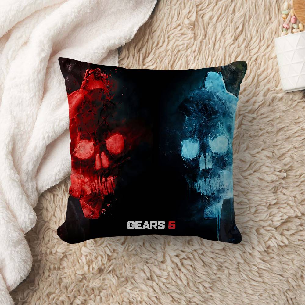 G-Gears Of War Personalized Pillow Cover Kids Bedroom Wild Party Decor Pillowcase Kid Birthday Shower Gift