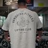 T-shirt d'entraînement Hip Hop en Coton Grande Taille pour Homme VQ Sports, Manches Courtes, Décontracté et Élégant.