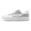 Li-Ning Qingyun Classic Casual Non-Slip Shock Absorbing Wear-Resistant Low-Top Skate Shoes Women Sneaker White Gray AGCU388-1