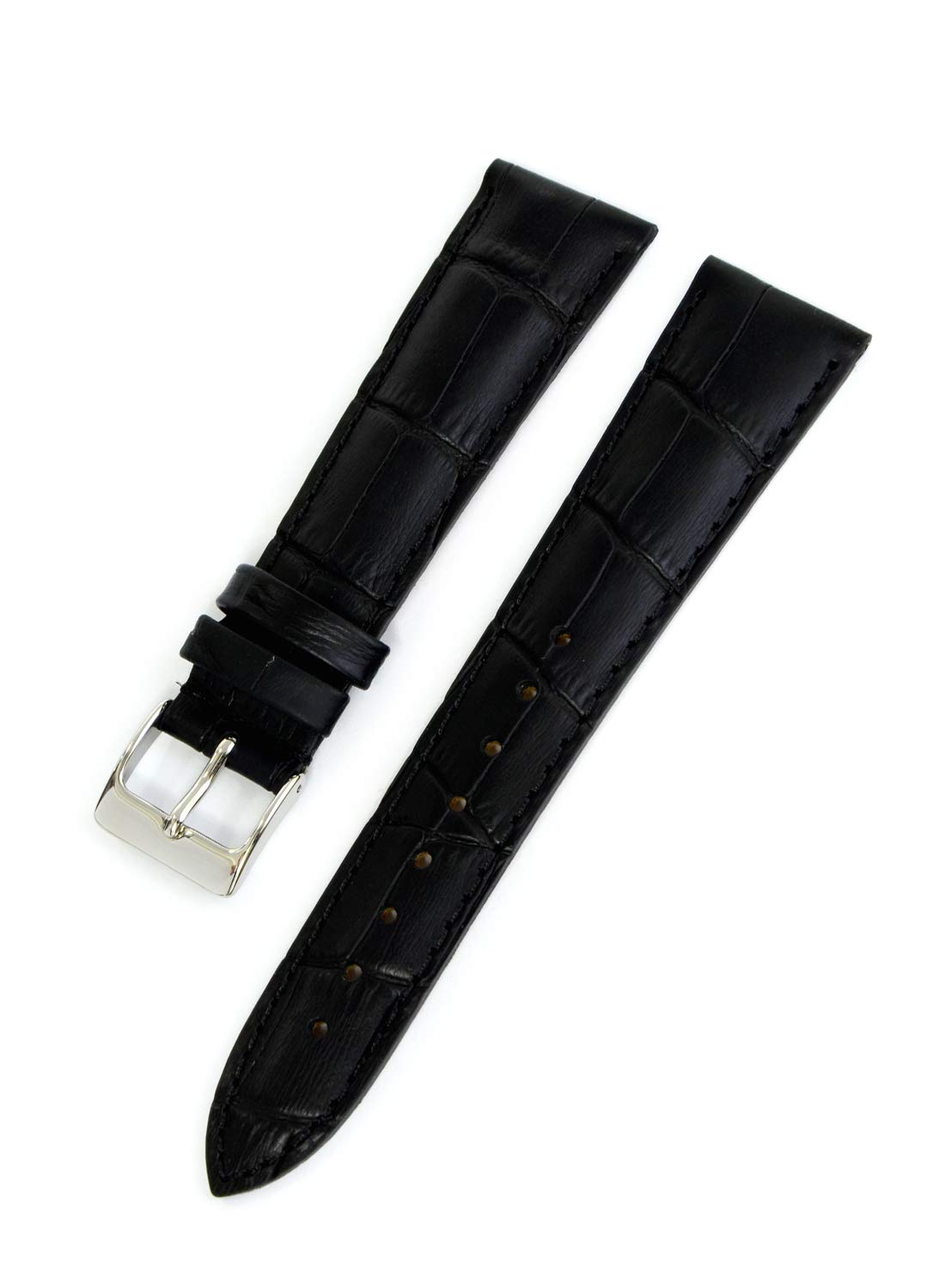 

CASSIS Calfskin Watch Strap V-Shape 20mm Black with Replacement Tool UV443008019020M