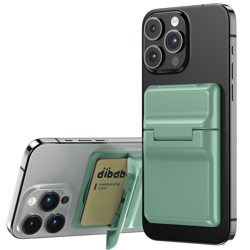 Universeller magnetischer Handy-Kartenhalter mit Ständer, Brieftaschen-Case mit Kickstand für iPhone Samsung