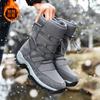 Unisex Boots 2025Winter New Men's Snow Boots Fashion Casual High Top Boots for Men Plush Warm Winter Boot Couple's Cotton Shoes