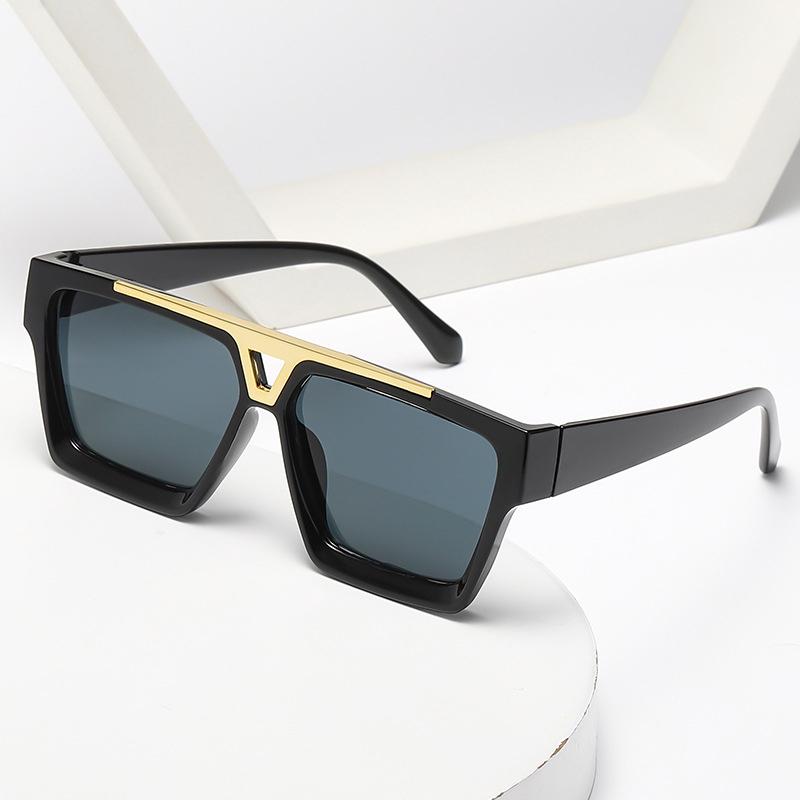 2024 Neuankömmling Retro Sonnenbrille Damen Herren Vintage Quadratischer Rahmen Sonnenbrillen Hohe Qualität Gläser Schutzbrillen Shades für Weiblich Männlich