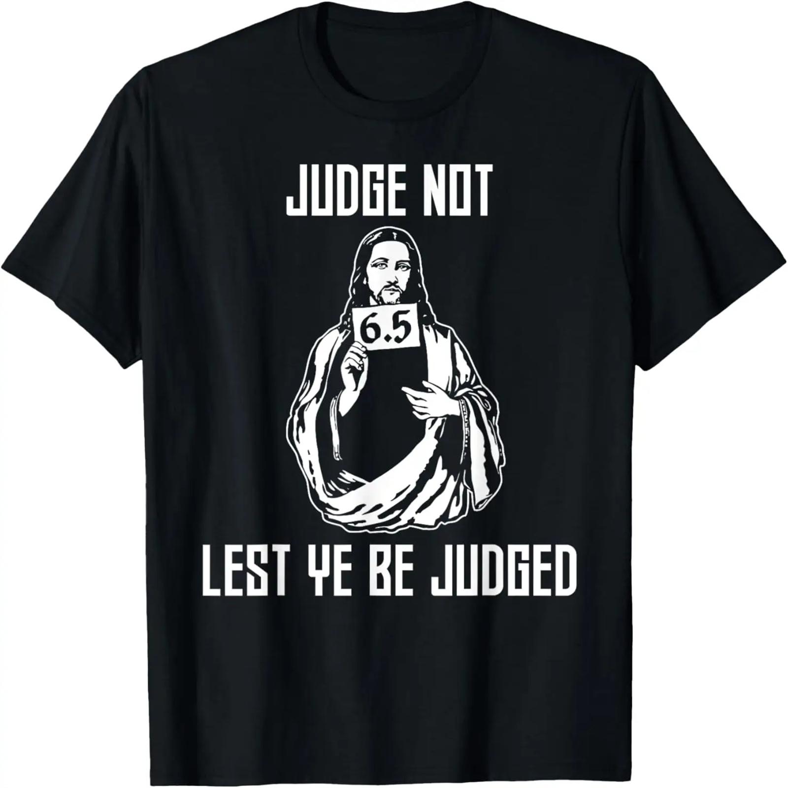 Не судите, да не судимы будете - Матфея 7:1 Библейский стих Юмористическая футболка XXXXXL разноцветный