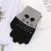 Crochet Full Finger Glove Cartoon for Cat Knitted Gloves Cute Toddler Kids Glove