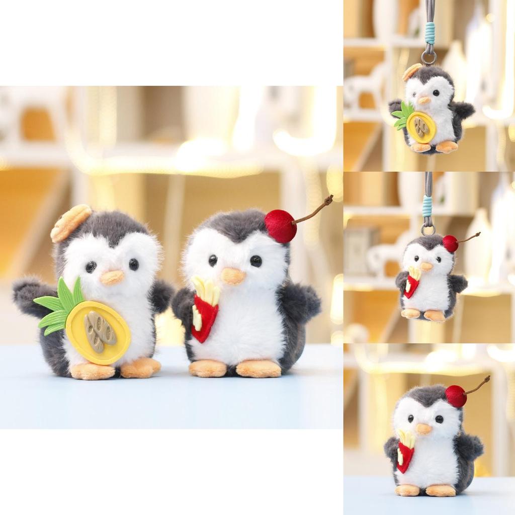 Cute Penguin Stuffed Animal Doll With Pp Cotton Filling For Kids Gift And Bag Accessory
