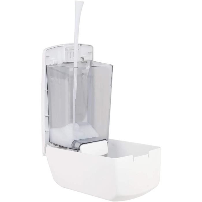 Distributeur de savon et gel - LACOR - Blanco - 1,1 L - ABS/SAN - Fixation murale