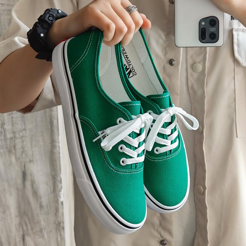Spring new low-top canvas shoes breathable student board shoes