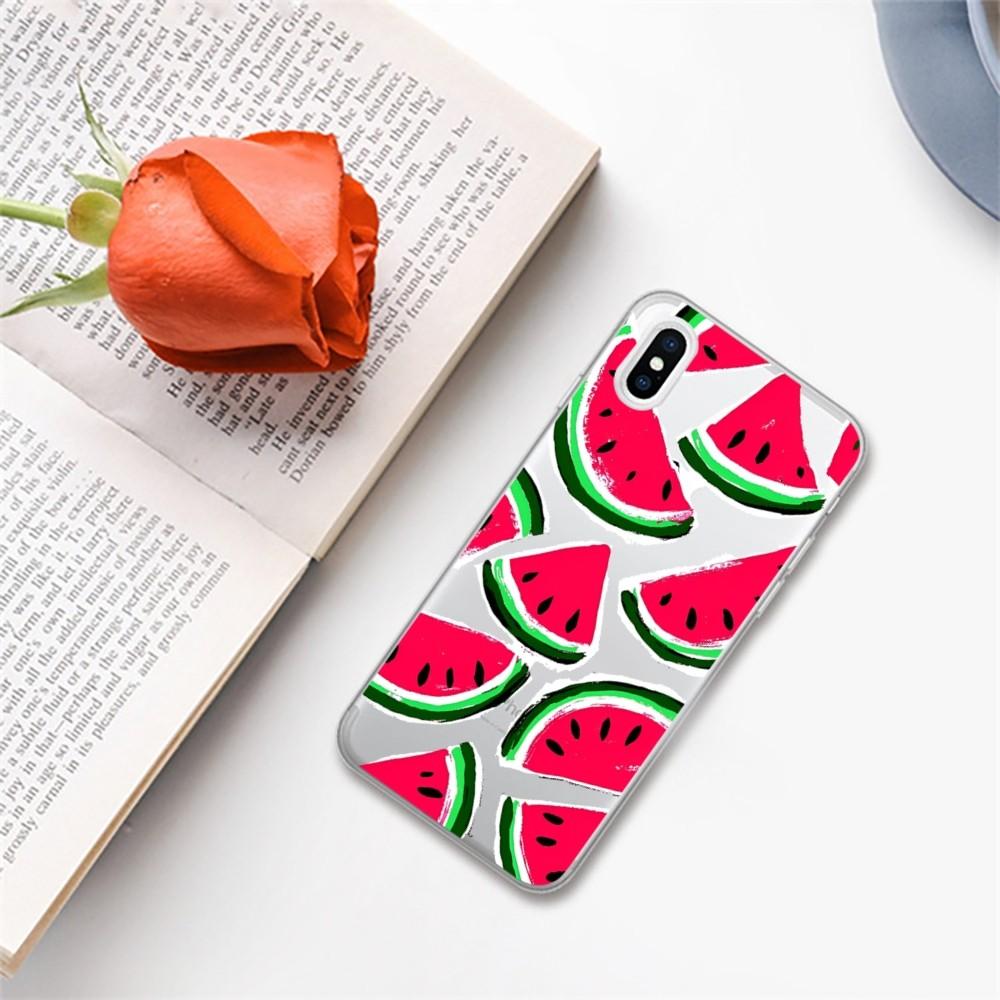 Watermelon Pattern Phone Case for iPhone 16 15 8 7 6 6S Plus X SE XR XS 14 11 12 13 Mini Pro Max Mobile Case