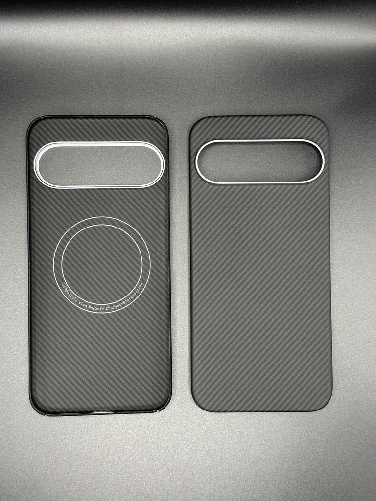 Carbon Fiber Magnetic Case for Google Pixel 10 Pro / 10 Pro XL 9 Cases Magnetic Metal Ring Ultra-thin Aramid Fiber Cover