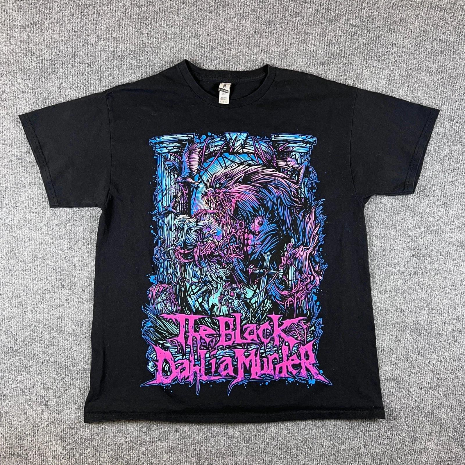 The Black Dahlia Murder T Shirt Mens L Black Wolfman Death Metal Band Graphic M