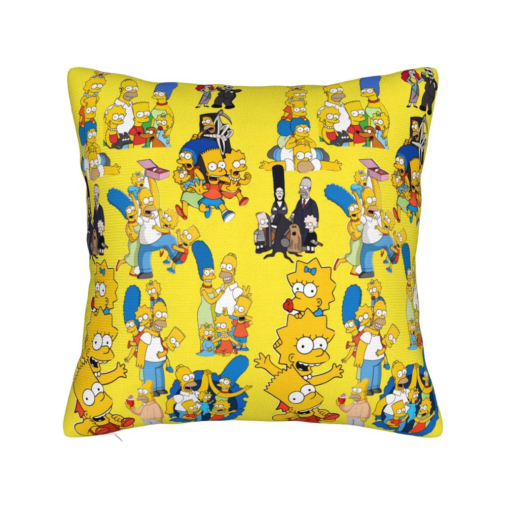 Pillow Case S-Simpsons Cartoon Characters Group Design Pillow Cover For Wedding Party Home Decor Vintage Pillowcases