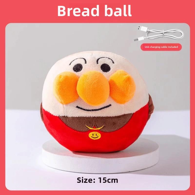 Dog Plush Pig Toy Electric Bouncing Ball Singing Bouncing USB Rechargeable Pet Cat Interactive Toy