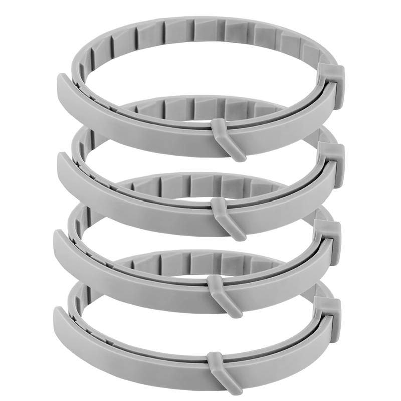 HHO-Cat Pheromone Collar 4Pcs Adjustable Calming Collar Anti-Anxiety Helping For Cats серый