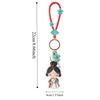 Silicone Rubber Cartoon Dolls Pendant Bag Hanging Car Key Ring Chinese Style Keychain  Gifts