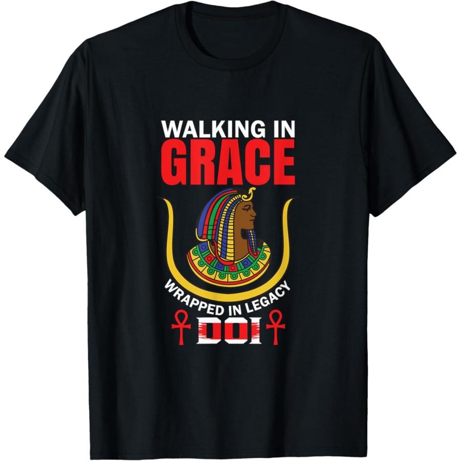 Daughters of Isis Walking in Grace Wrapped Legacy DOI PHA T-Shirt XXXXXL чёрный