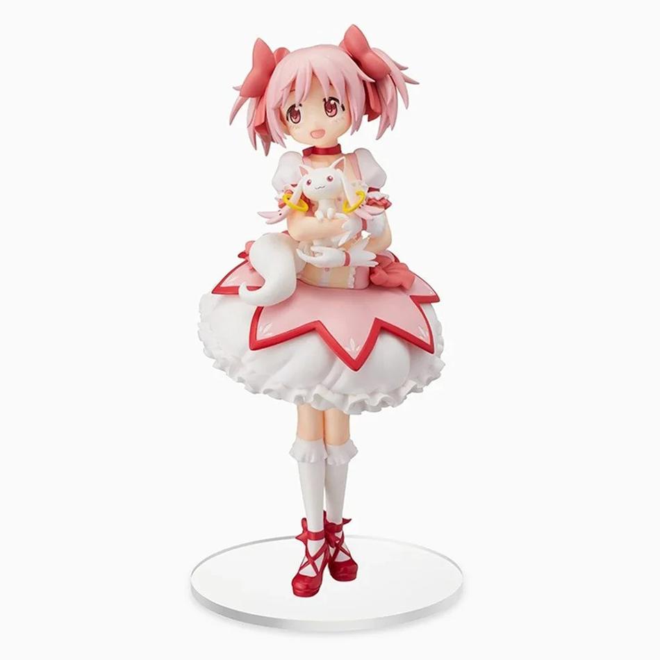 19CM  Cute Kaname Madoka Anime Figure Model Toys PVC Action Figure Statue Desktop Decoration Kawaii Doll Holiday Gift