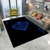 Poker Ace of Spades Rug Non Slip Easy Clean Mat for Living Room Game Room Stylish Home Decor Perfect for Card Game Fans  Carpet