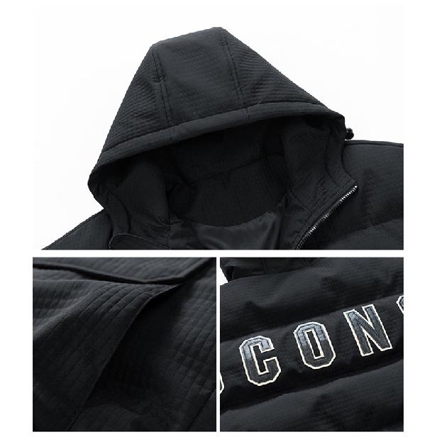 Men's Workwear Cotton Jacket Winter Thickened Warm Hooded Coat Men's Cotton Padded Jacket American Style Large Size Loose Trendy Cotton Clothing