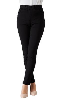 Leggings Skinny Happy Marilyn com Elástico Disponível em Tamanhos Plus e Disponível em Preto Cintura Feminina, 3L, 4L, 5L, 6L, 7L, 8L. (322509).