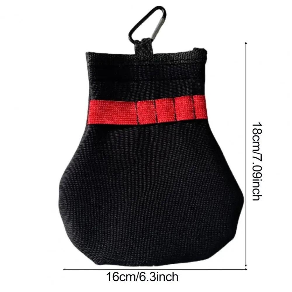 Carry Ball Bag Terylene Golf Ball Pouch Metal Clip Spacious Golf Ball Tee Holder Golf Accessories Golf Tournament