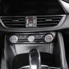 Real Carbon Fiber For Alfa Romeo Stelvio Giulia 2017-2026 Car Air Conditioning Volume Knob Decorative Frame Car Accessories