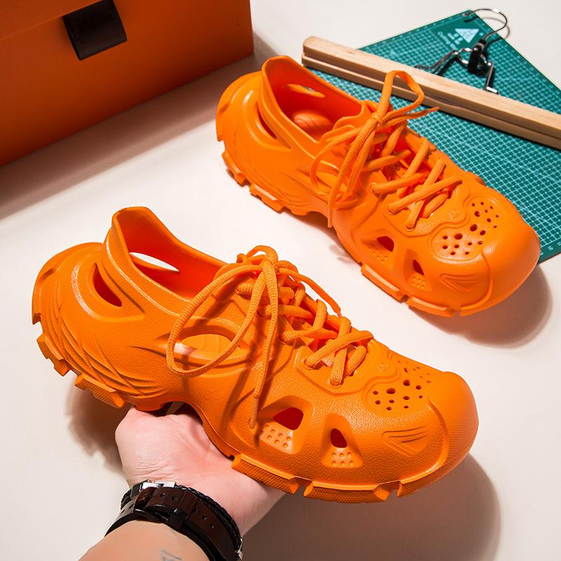 Men Beach Clogs 2026 Summer Soften Garden Clogs For Women Plain Sandals Comfortable Casual Lace Shoes Unisex