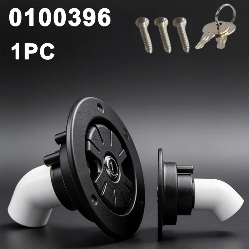 

Exterior Hatch Black/White Round Gravity Water Inlet with Lock RV Accessories Caravan for RV Boat Camper Trailer Car Accessories чорний