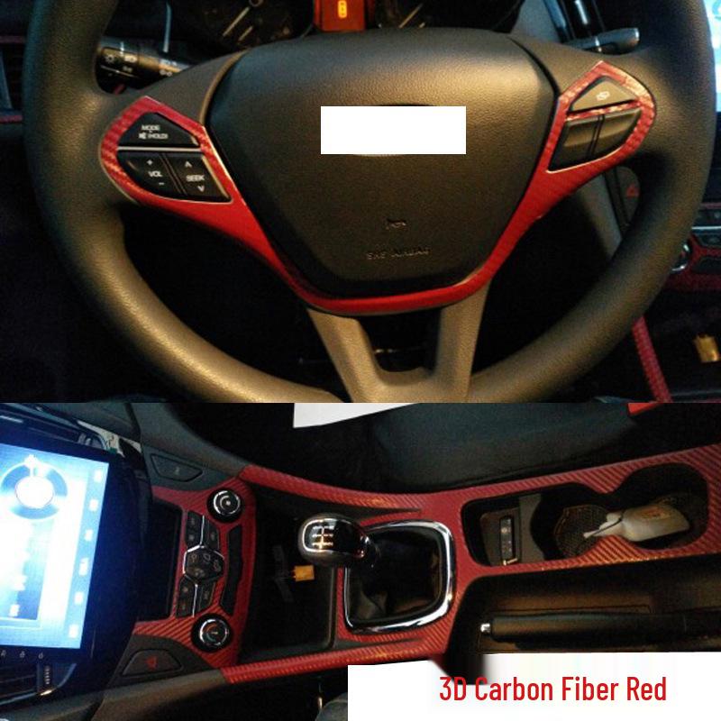 Arrizo 7 Carbon Fiber Scratch-Resistant Interior Stickers for Color Change & Decoration