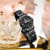 OPK Women's Quartz Analog Watch Simple Lightweight Classic Waterproof Black Full Black