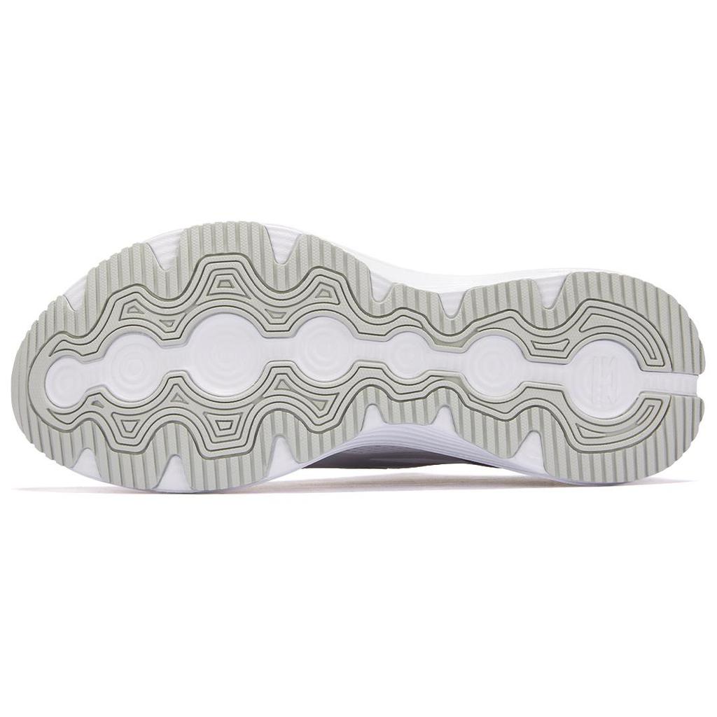 New LiNing YueYing 3.0 Cushioned Wear Resistant Breathable Low Top Running Shoes Women's White Gray ARHU024-4