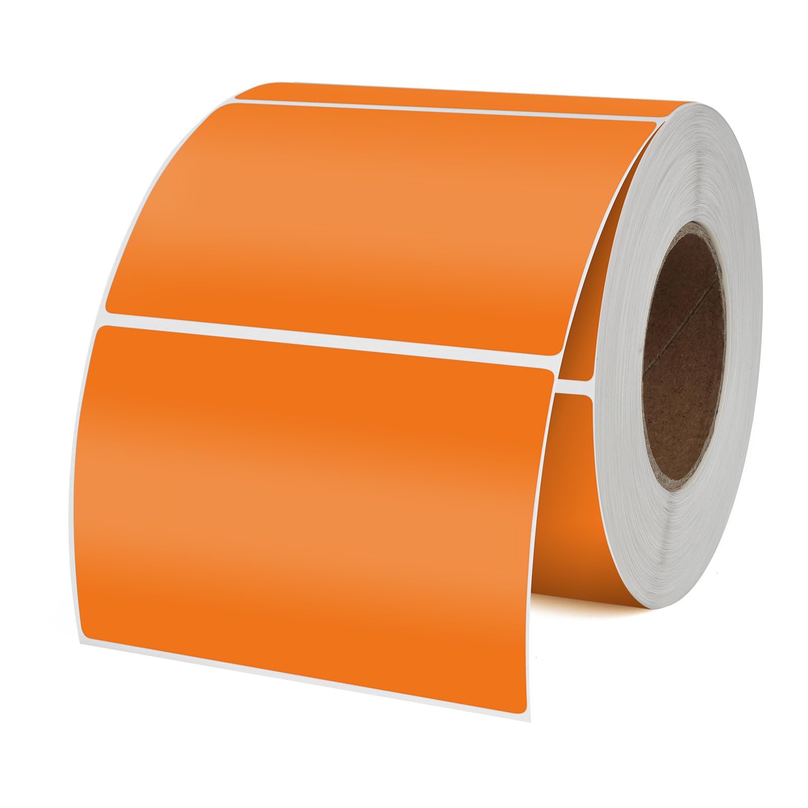 

YIKIADA Orange Color Label Removable Rectangular Handwritten Name Office 500 Sheets Roll, 50x76mm, Waterproof, Stickers, Labels, Supplies,